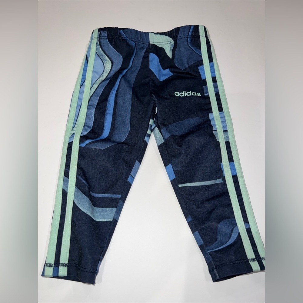 Adidas girls boys Toddler Athletic sweat Pants 12 M  Blue